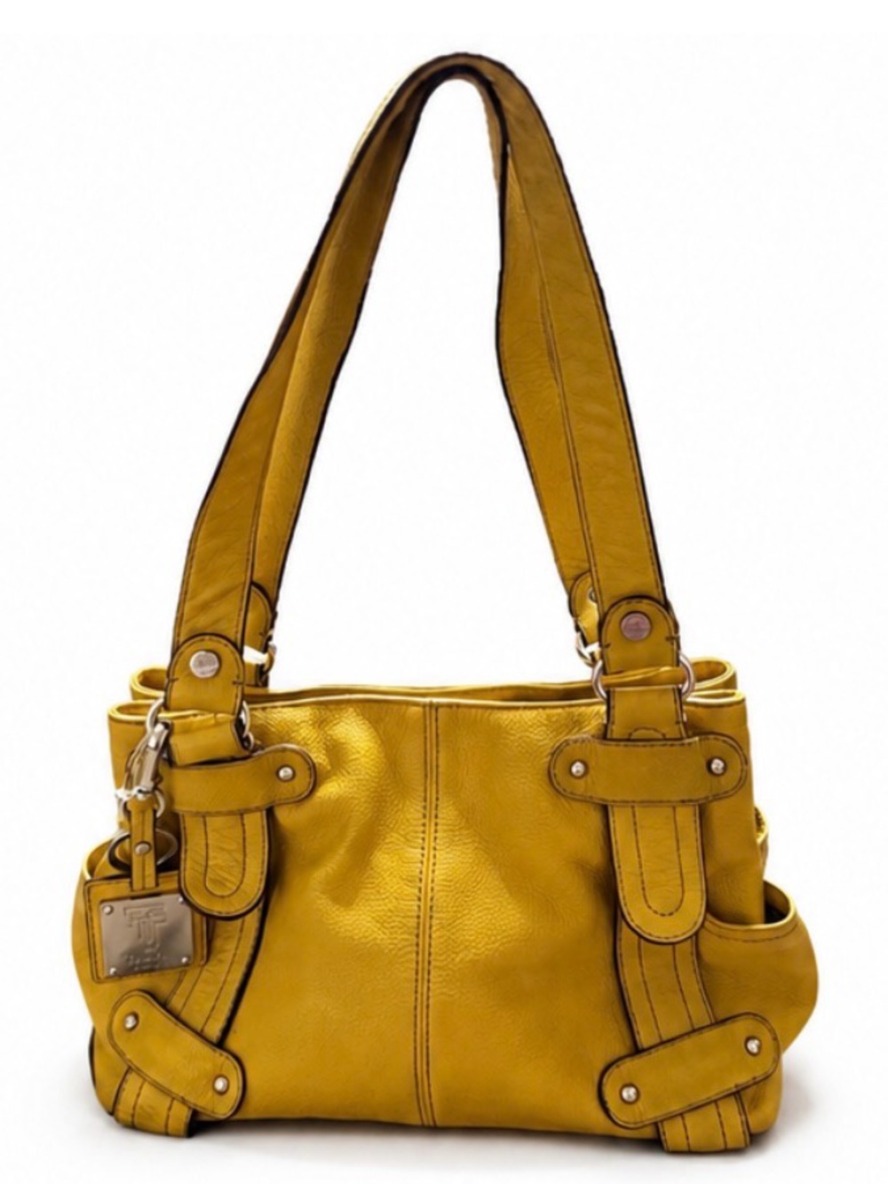 💛 Vintage Tignanello Leather Satchel | Rich Mustard Yellow | EUC